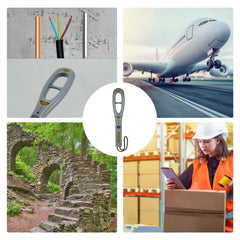 Portable Handheld Metal Detector High Sensitivity Safety Inspection With Buzzer Vibration for Security Check