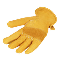 Men's Work Cowhide Gloves Gardening Digging Planting Pruning Protective Non-Slip Protection Wear