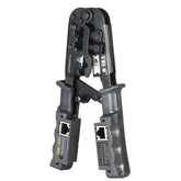 2 in 1 Wire Crimping and Testing Pliers RJ11 RJ12 RJ45 Cable Crimper Stripper Cutter Tester