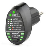 RCD Electric Socket Tester Automatic Neutral Live Earth Wire Testing Circuit Polarity Detector Wall