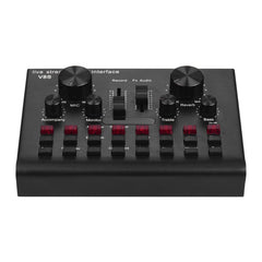 Multifunctional Live Streaming Sound Card USB Audio Interface Mixer Voice Device