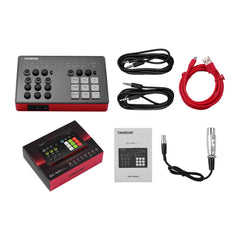 Portable Live Broadcast Sound Card with DSP