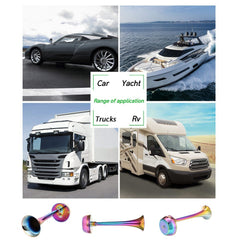 Single Trumpet Car Horns Chrome Truck Train 12V 200dB