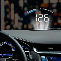 3.5" HUD Display ODB II GPS Speedometer Tachometer Water Temperature LED Head Up Projector