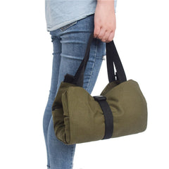 Roll Tool Multi-Purpose Up Bag Wrench Pouch Hanging Zipper Carrier Tote Canvas Car Organizer 5 Pockets Portable