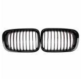 2Pcs Front Bumper Hood Kidney Grille Racing Replacement for BMW 3-Series E46 4-Door 1998-2001