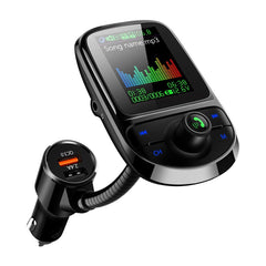 1.8 Inch Car FM Transmitter Multifunctional MP3 Player with Dual USB Charging Port