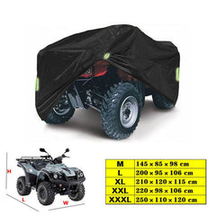 Universal Heavy Duty ATV ATC Cover Waterproof Dustproof Anti-UV Ripstop Beach Vehicle Outdoor Protector with Night Reflective Strip