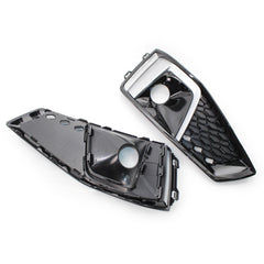 2pcs Front Bumper Fog light Grill Fog Lamp Frames Replacement For Audi A4L 2018-2020