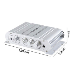 Mini Digital Hi-Fi Power Amplifier 2.1CH Subwoofer Stereo Audio Player Car Motorcycle Home