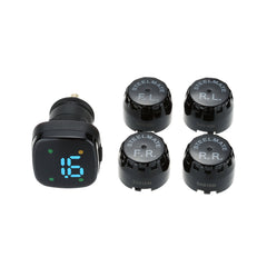 TPMS TP-76 Tire Pressure Monitoring System LED Cigarette Lighter External Sensors
