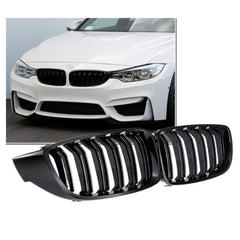 Gloss Black Front Kidney Grille Double Slat M4 Sport Style Grill for BMW F32 F33 F36 F82 Cabriolet Coupe