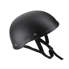 Motorcycle Half Open Face Helmet Matt Black Protection Shell for Scooter Bike