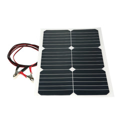 20W 12V Mono Semi-flexible Solarpanel With Sunpower Chip For Battery Charger Boats Cara