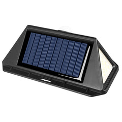 IP65 Solar Body Induction Wall Lamp Patio Stair Light 5 Illumination Surfaces 166 LEDs
