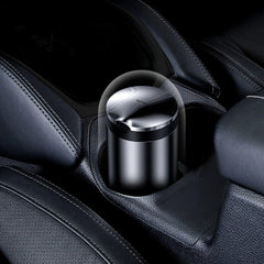 Car Ashtray LED Light Portable Aluminum Cup Smokeless