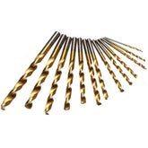 13pcs 1.5-6.5mm HSS Titanium Twist Drills Set Straight Shank Spiral Drill