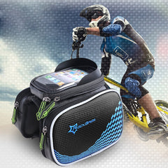 Bicycle Front Tube Bag Pannier Smartphone Bag Saddle Bag