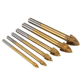 1pcs 4-12mm Alloy Cross Tip Glass Drill Tile Cermic Triangle