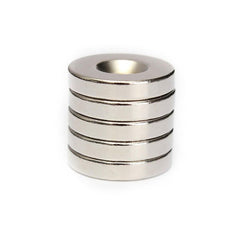 5pcs 20mmx4mm Strong Round Countersunk Ring Magnets 5mm Hole Rare Earth Neodymium Magnets