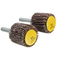 6mm Shank Sandpaper Grinding Wheel 60/80 Grit Dremel Accessory For Rotary Tool