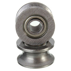10pcs 4x13x7mm U Groove Sealed Ball Bearings Guide Pulley Ball Bearing