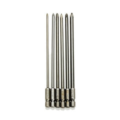 6pcs 150mm 3mm-6mm Magnetic Hex Cross Head Screwdriver Bit Set Electric Screwdriver