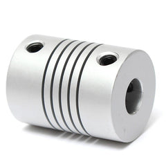 7mm x 7mm Aluminum Flexible Shaft Coupling OD19mm x L25mm CNC Stepper Motor Coupler Connector