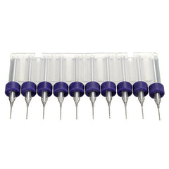 10pcs 0.5mm Mini PCB Drill Bits For CNC Print Circuit Board Tungsten Steel