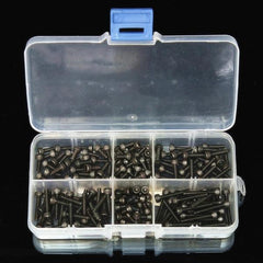 M3CH6 M3 Carbon Steel Allen Bolt 4-20mm Hex Socket Cap Screw Metric Assortment Kit 180pcs