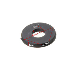 M3NW1 Black Flat Nylon Washer OD 8mm for M3 Screws 100pcs