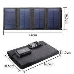 Solar Panel 5W 5V Folding USB Battery Portable Solar Charger Waterproof Solar Battery for Mobile Phone Outdoor