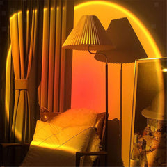 Retractable Sunset Projection Lamp Adjustable Festival Floor Projection Lamp