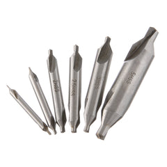6pcs 1/1.5/2/2.5/3/5mm 60 Degree HSS Center Drill Bits Countersink Drill Bit