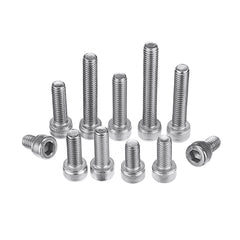 88Pcs M6 Hex Socket Cap Head Screw Bolts Assortment Set 304 Stainless Steel