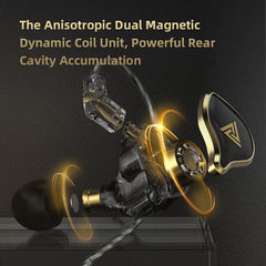 In-Ear Earphones Monitor Metal Wired Earphone Noise Cancelling Sport Music Headphones with Detachable Cable