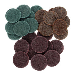 30pcs 2 Inch Roloc Roll Lock Surface Conditioning Fine Medium Coarse Sanding Discs