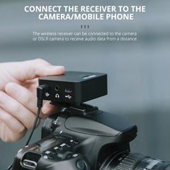 Portable Lavalier Interview Recording Wireless Microphone for Mobilephone PC DSLR Camera