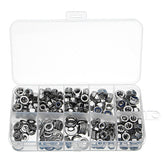 255pcs Stainless Steel Nylon Insert Hex Lock Nuts Full Nuts Washers Assortment Kit M4 M5 M6