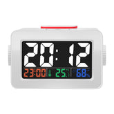 Brother Double Knob Simplified Alarm Clock Touch Adjust Backlight with Temperature Hu