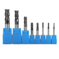 HRC45 1-12mm 4 Flutes Carbide Tungsten Steel Milling Cutter Tool