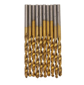 50pcs Titanium Coated High Speed Steel Twist Drill Bit1/1.5/2/2.5/3mm BitWoodworking
