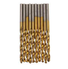 50pcs Titanium Coated High Speed Steel Twist Drill Bit1/1.5/2/2.5/3mm BitWoodworking