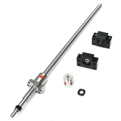 500mm Ball Screw with BK12 BF12 Supports and 6.35x10mm Coupler for CNC