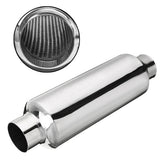 2.25" Inlet/Outlet Stainless Steel Universal Exhaust Turbine Muffler Resonator