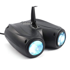 Single Head/Double Heads LED Stage Light 10W 20W RGBW Auto/Voice-activated Party Disco DJ Projector AC90-240V