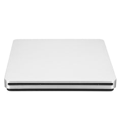 Portable USB 3.0 Silver External DVD-RW Max.24X High-speed Data Transmission for Win XP Win 7 Win 8 Win 10 for Mac