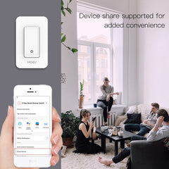 WiFi Smart Light Switch Control by Smart Life/Tuya APP Works with Alexa Google Home for Voice Control