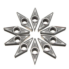 10pcs Carbide Inserts Lathe Tool for Aluminum