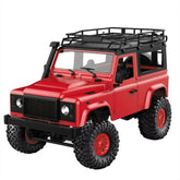 2.4G 4WD RC Car w/ Front LED Light 2 Body Shell Roof Rack Crawler Off-Road Truck RTR Toy